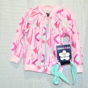 Girl's Jacket & Bow Headband - 4T